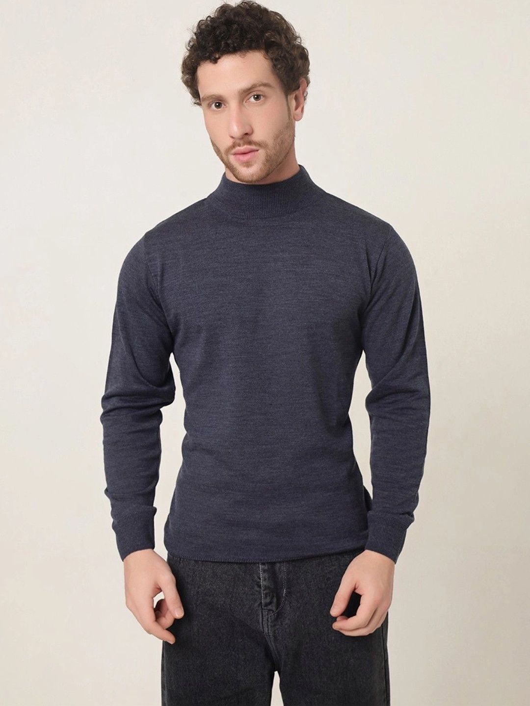 WONBLUD Men Woollen Pullover