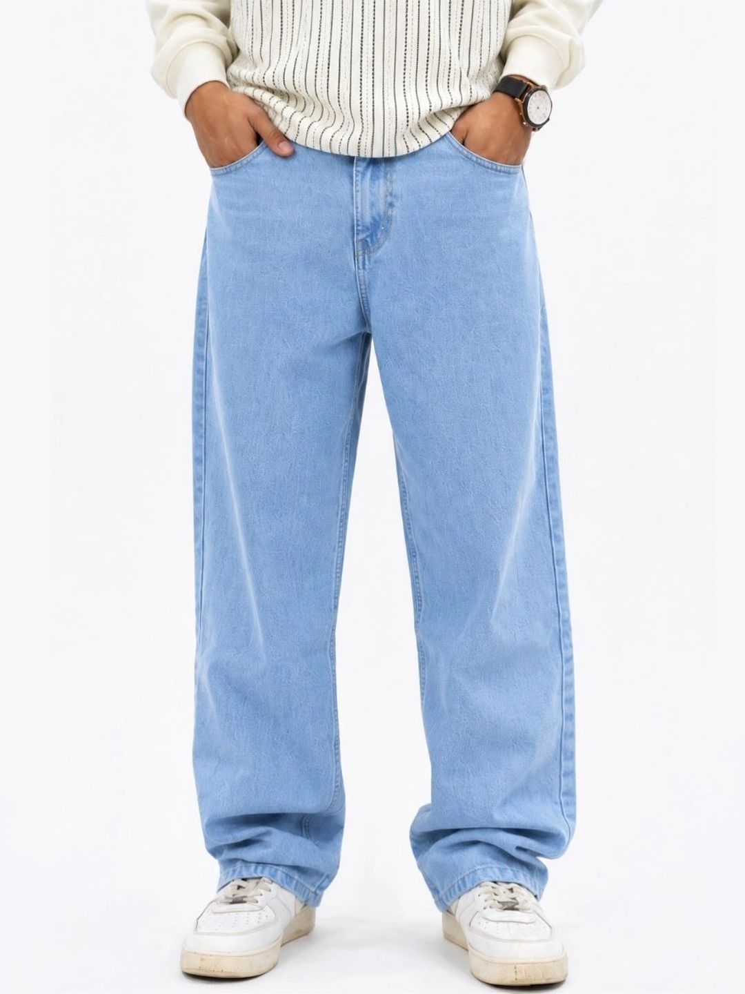 MQ Denim Men Straight Fit Mid-Rise Jeans