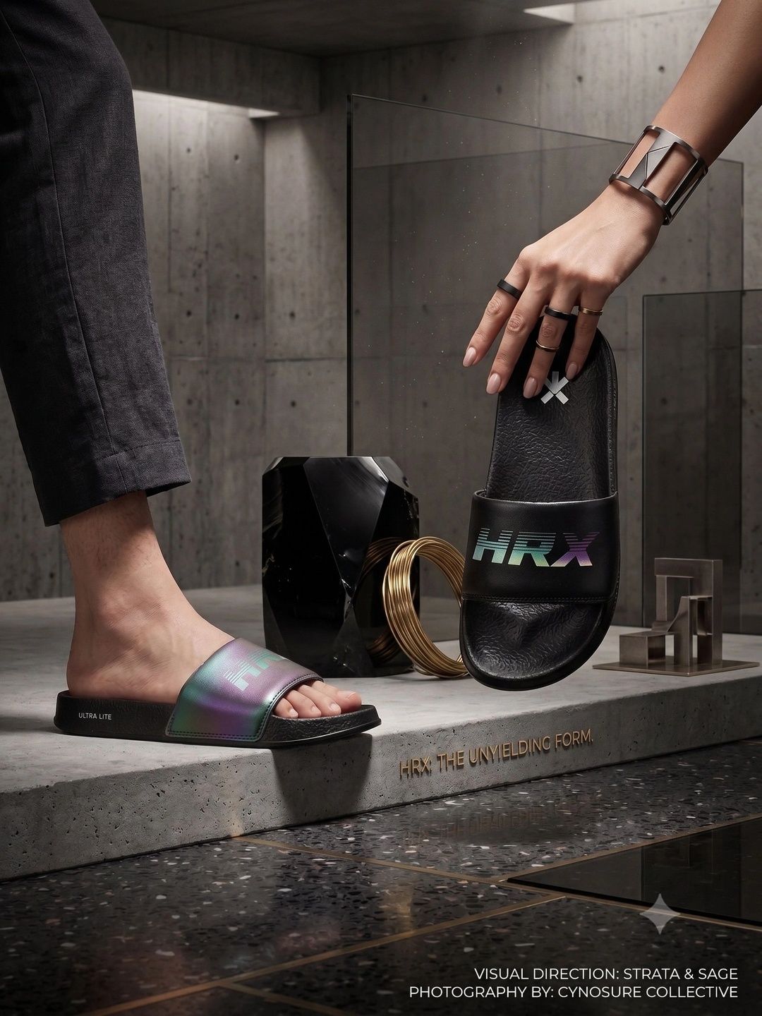 HRX by Hrithik Roshan Men Printed Sliders