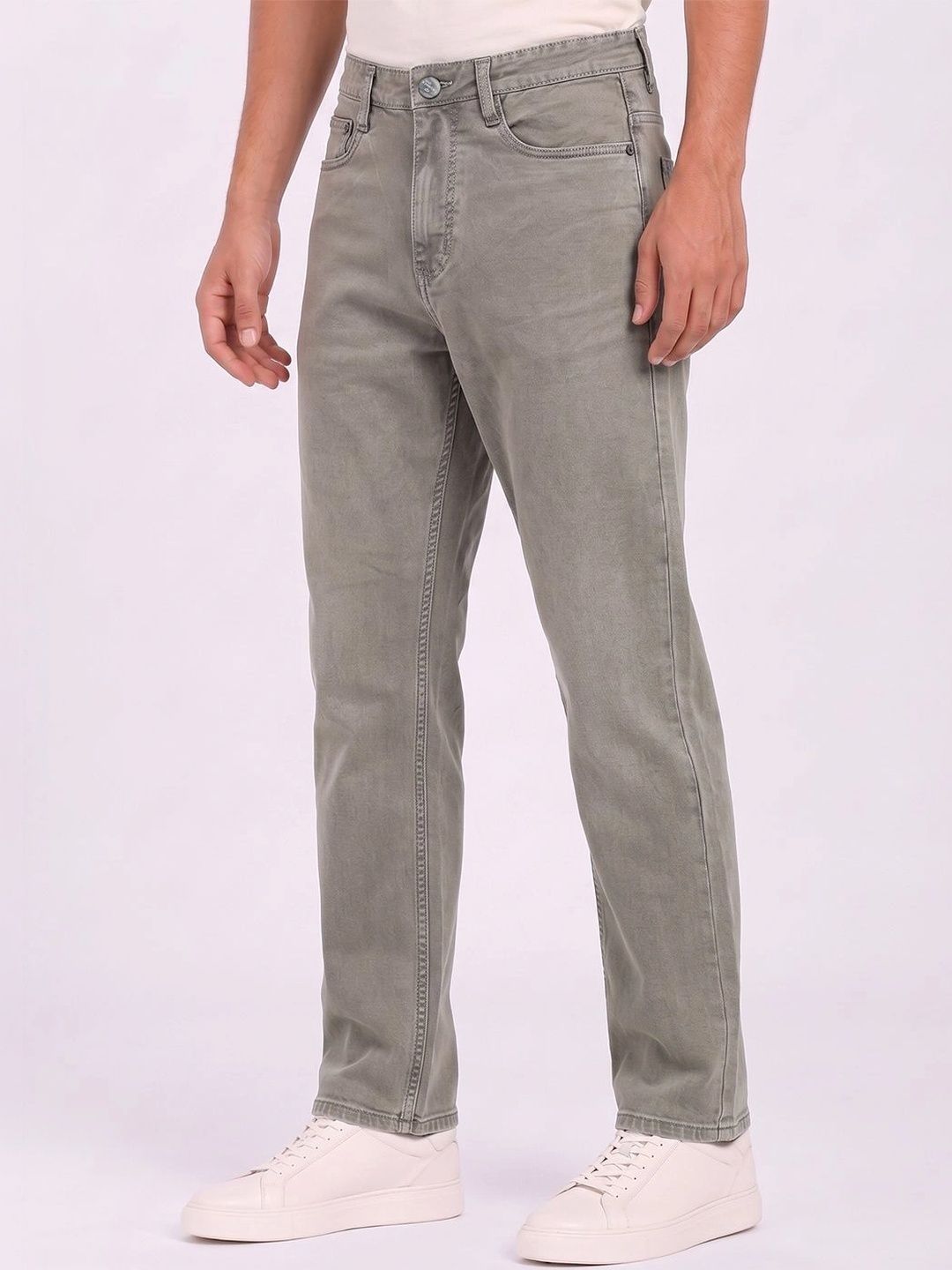THUNDER JEANS Men Regular Fit Mid-Rise Stretchable Jeans