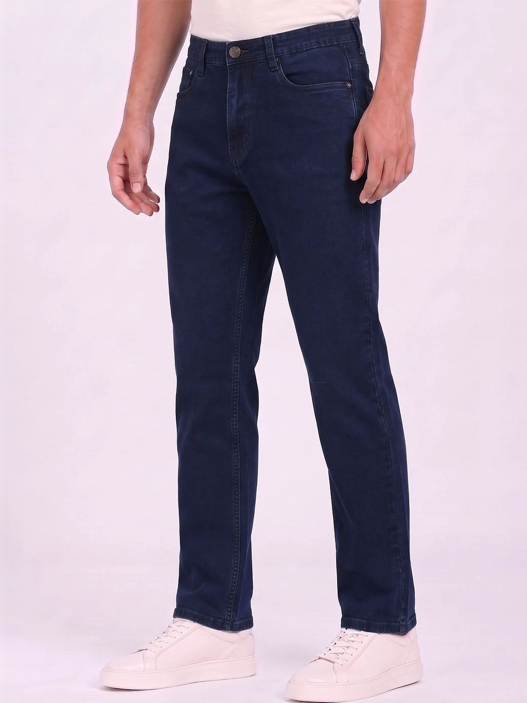 THUNDER JEANS Men Regular Fit Mid-Rise Stretchable Jeans