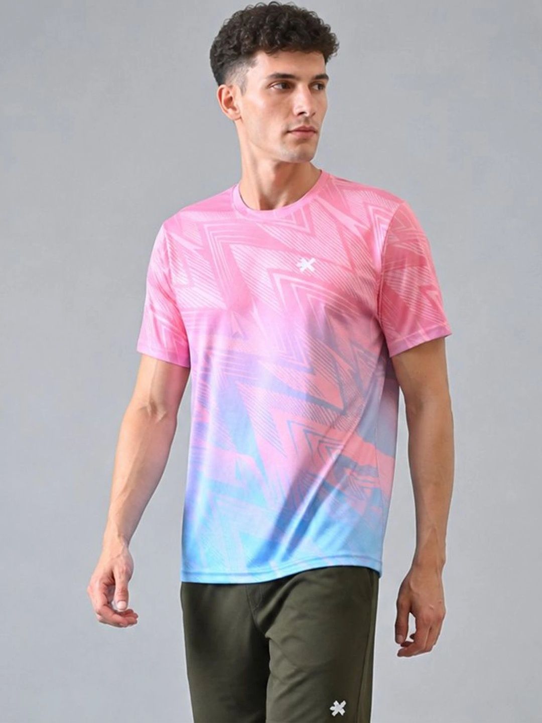 HRX by Hrithik Roshan Men Printed Dri-FIT T-shirt