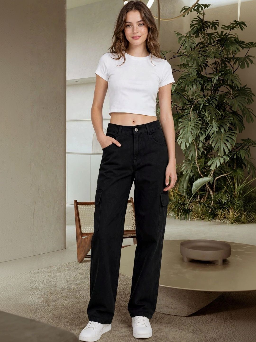Encrypt Women Classic Relaxed Fit Mid-Rise Stretchable Jeans