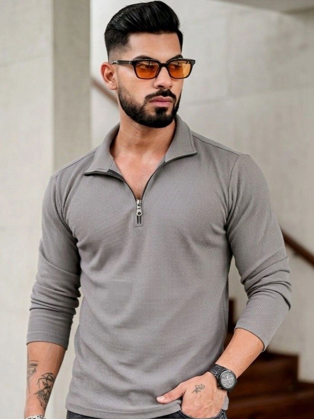 Azizan Men Polo Collar T-shirt