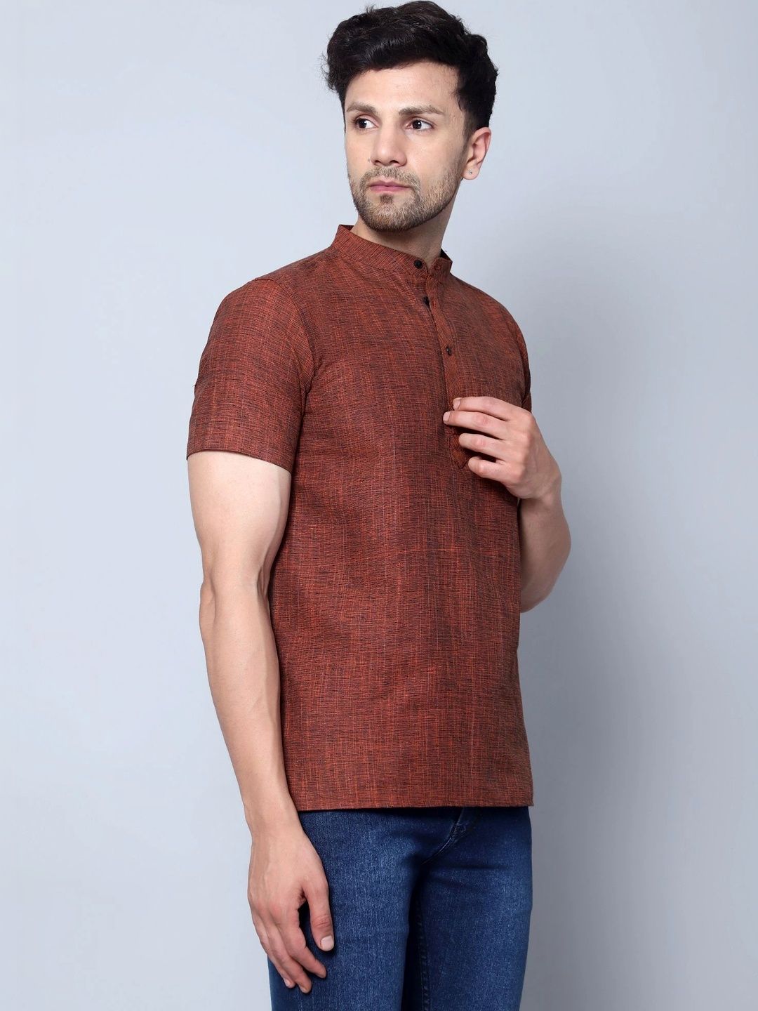 Latest Chikan Garments Men Khadi Kurta