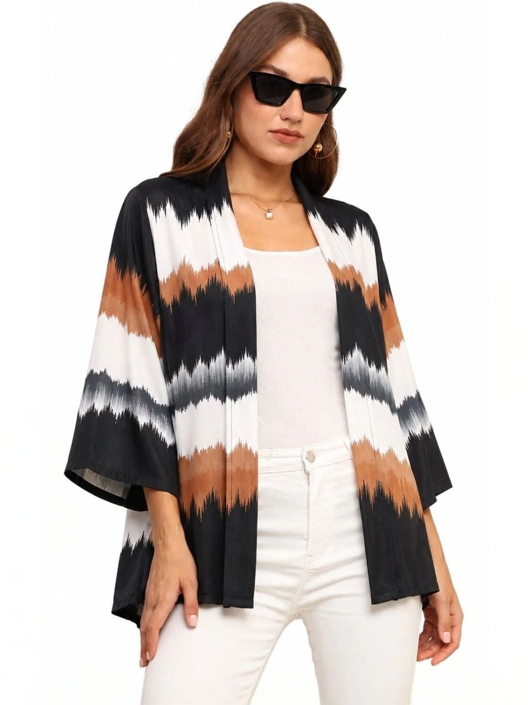 DearDean Women Printed Shrug