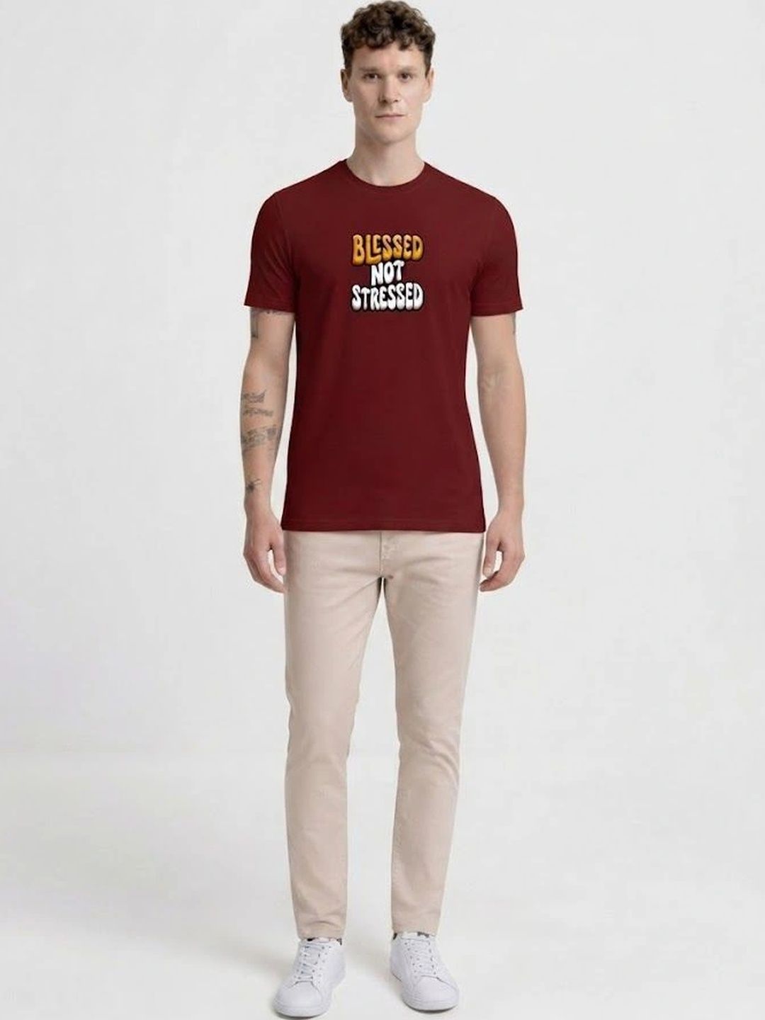 BAESD Men Typography Printed T-shirt