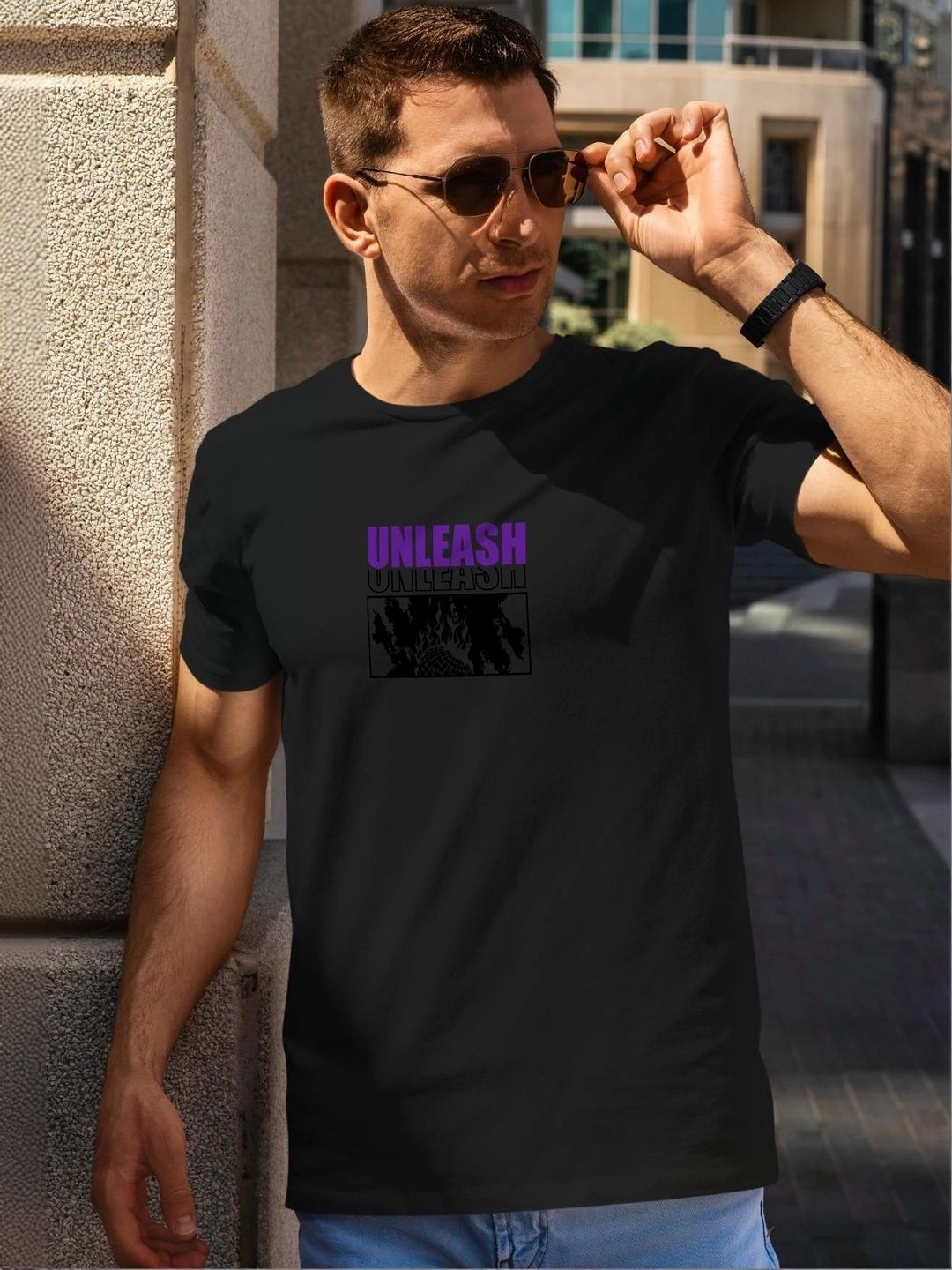 MERCHX Unisex Typography Printed T-shirt