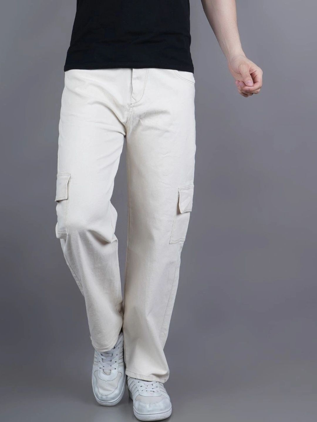 Metronaut Men Classic Relaxed Fit Mid-Rise Stretchable Jeans