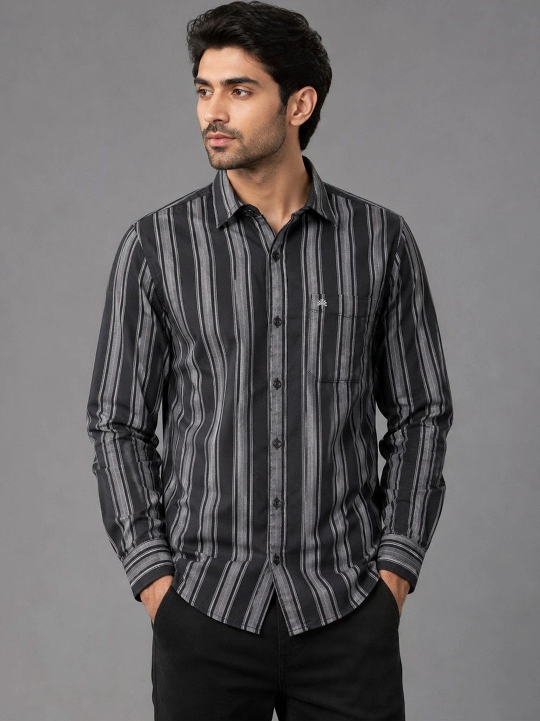 Chennis Men Striped Casual Shirt
