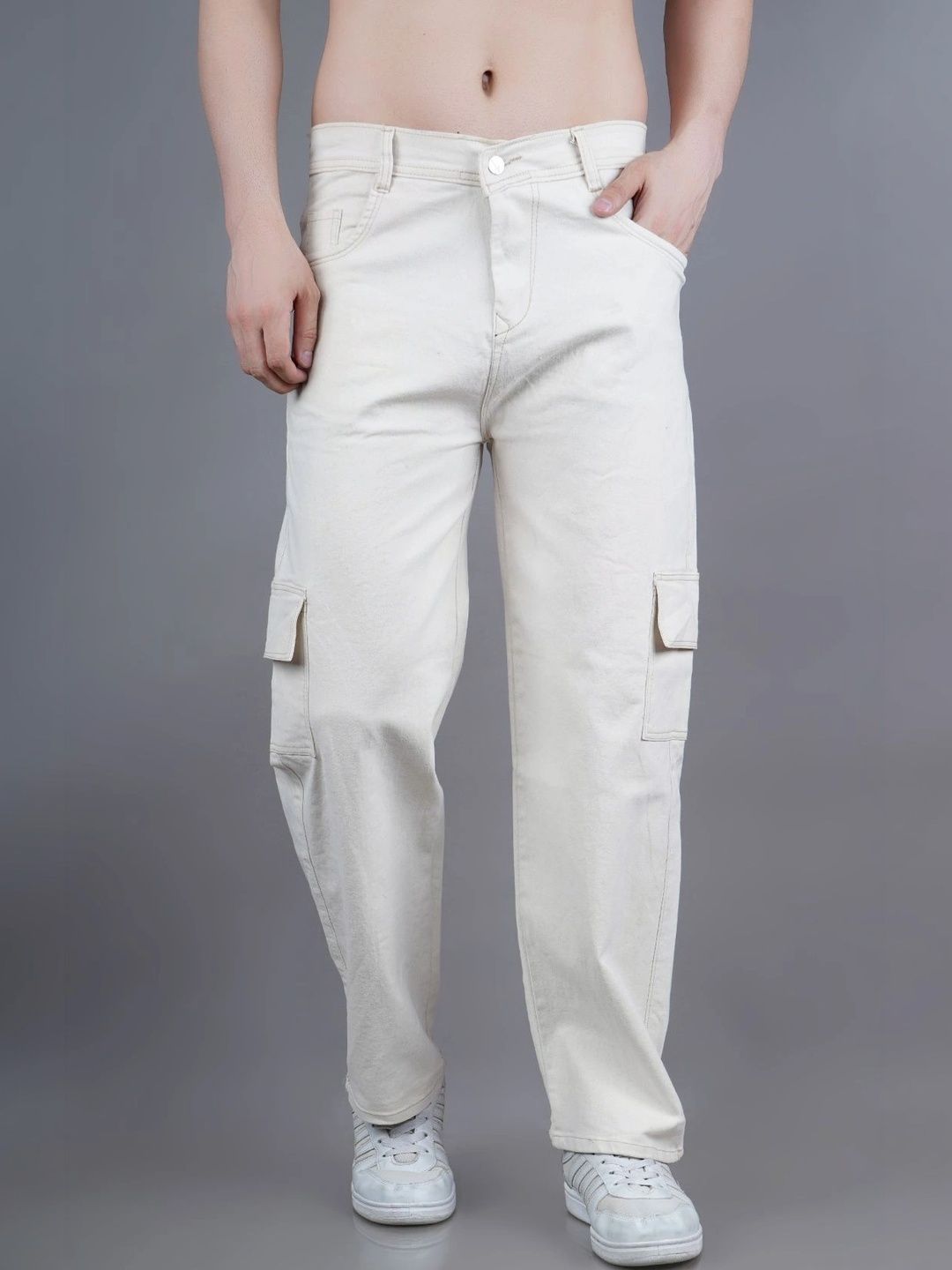Metronaut Men Classic Relaxed Fit Mid-Rise Stretchable Jeans