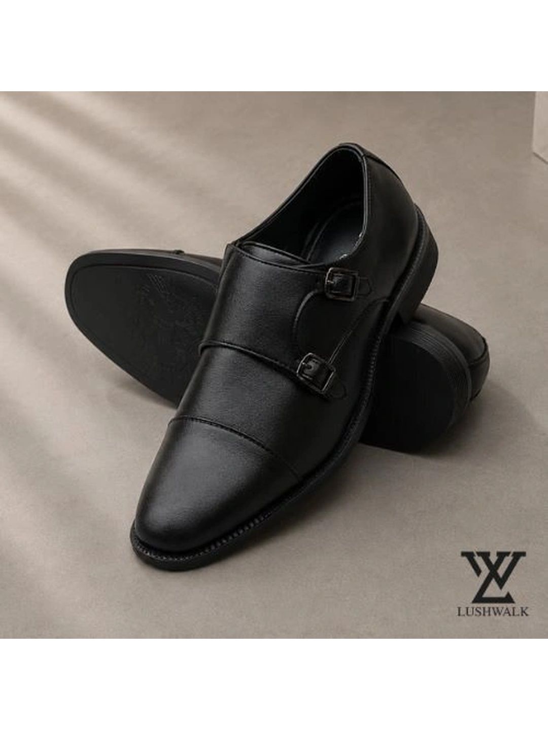 Lushwalk Men Leather Pointed-Toe Formal Shoes