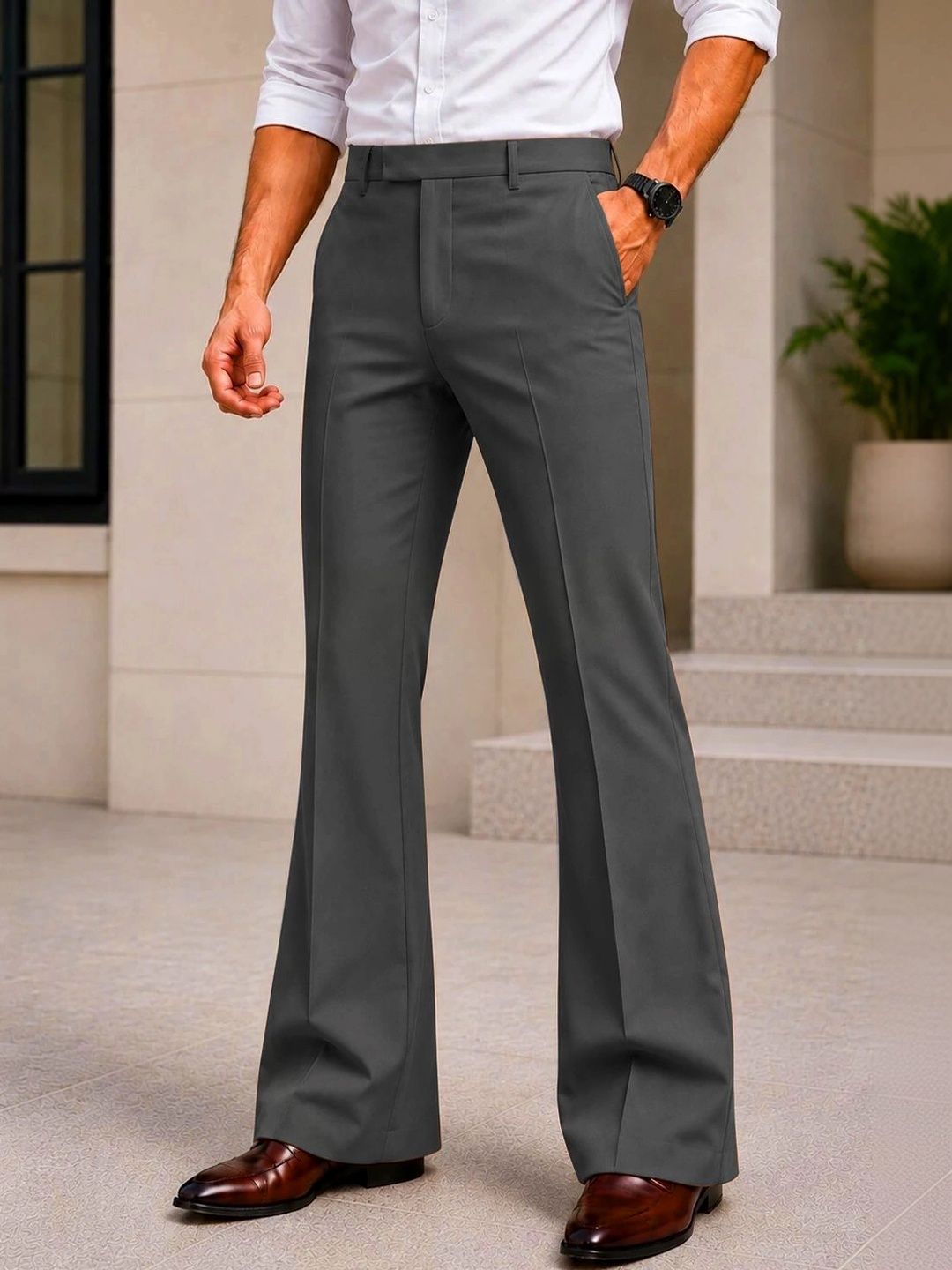 PLUS 91 Men Relaxed Trousers
