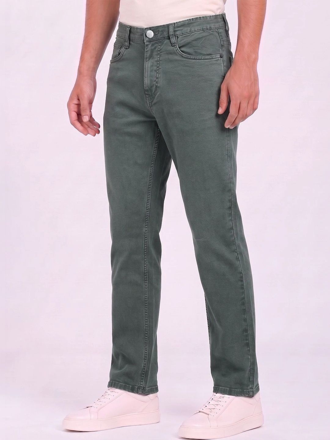 THUNDER JEANS Men Regular Fit Mid-Rise Stretchable Jeans