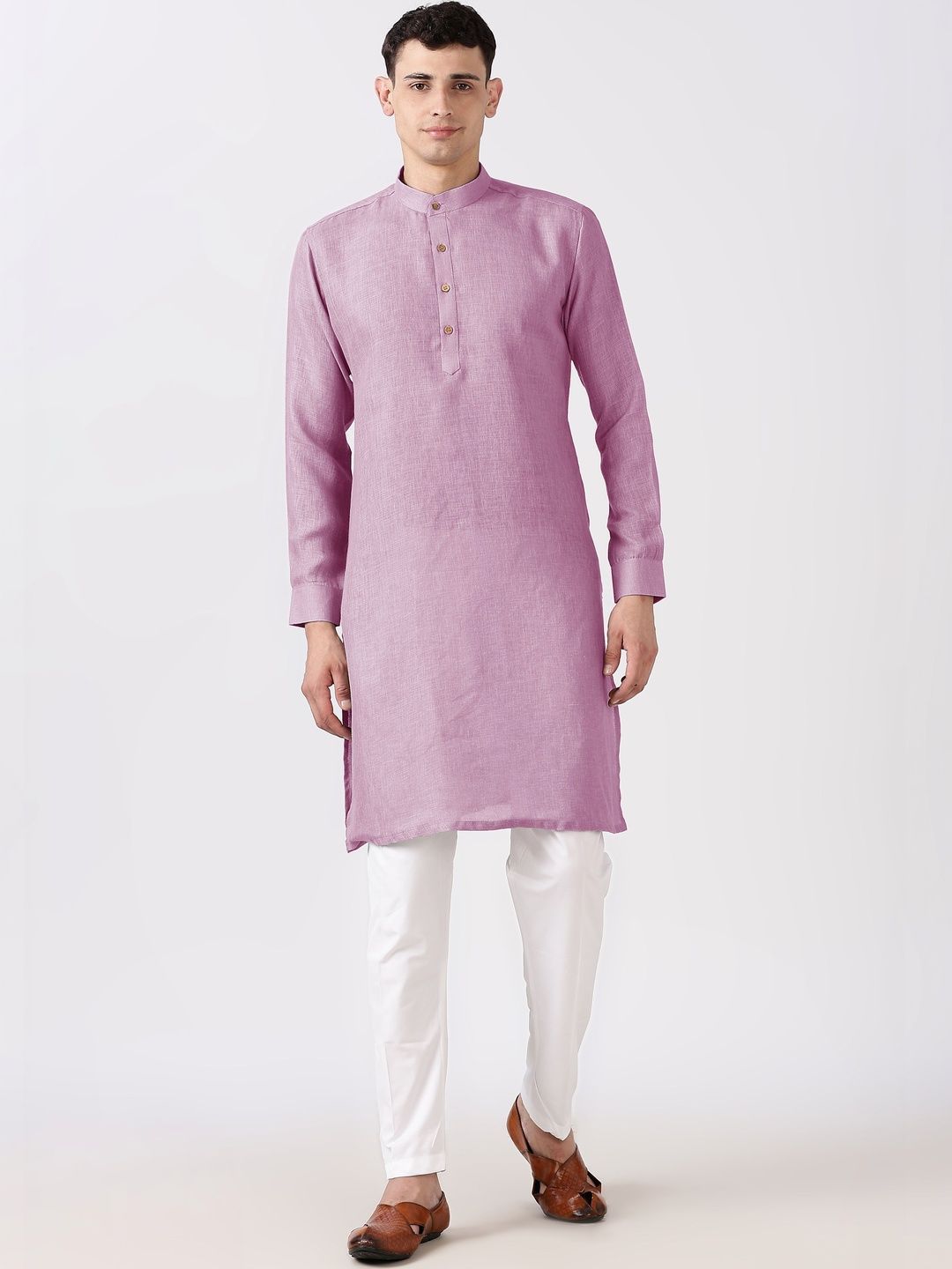 Anouk Men Cotton Linen Long Kurta