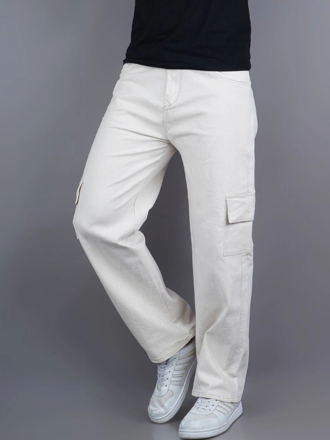 Metronaut Men Classic Relaxed Fit Mid-Rise Stretchable Jeans