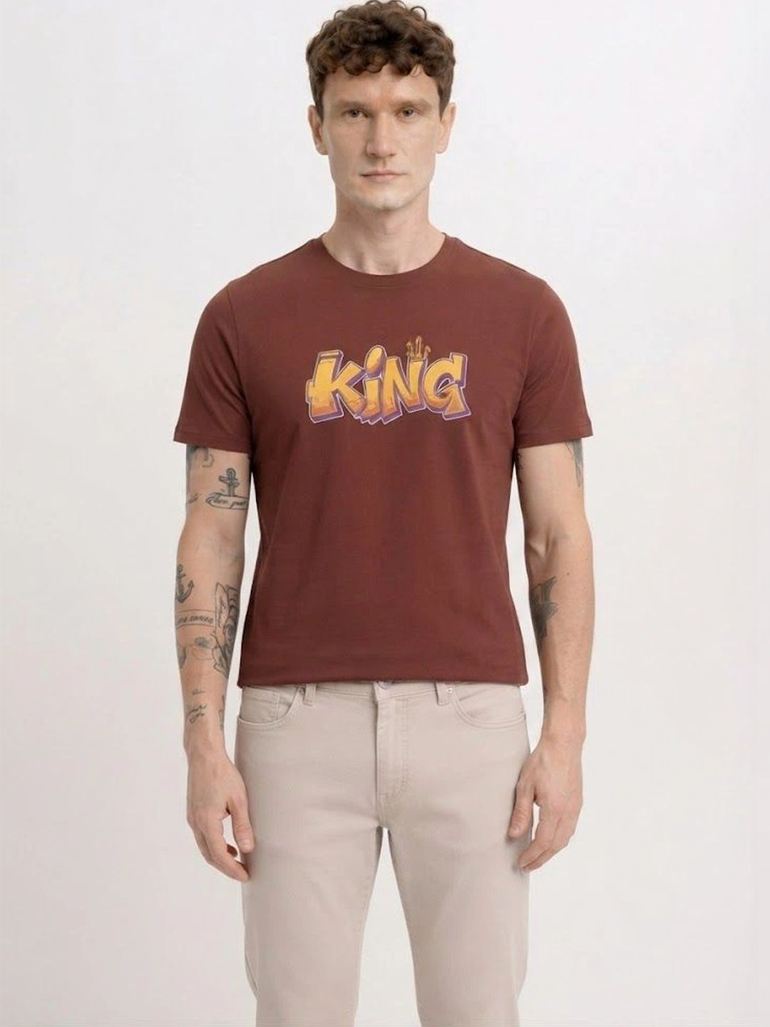 BAESD Men Typography Printed T-shirt