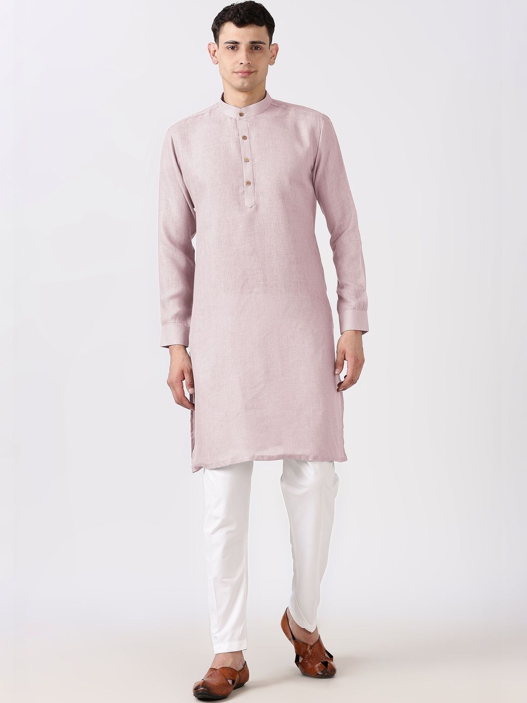 Anouk Men Cotton Linen Long Kurta