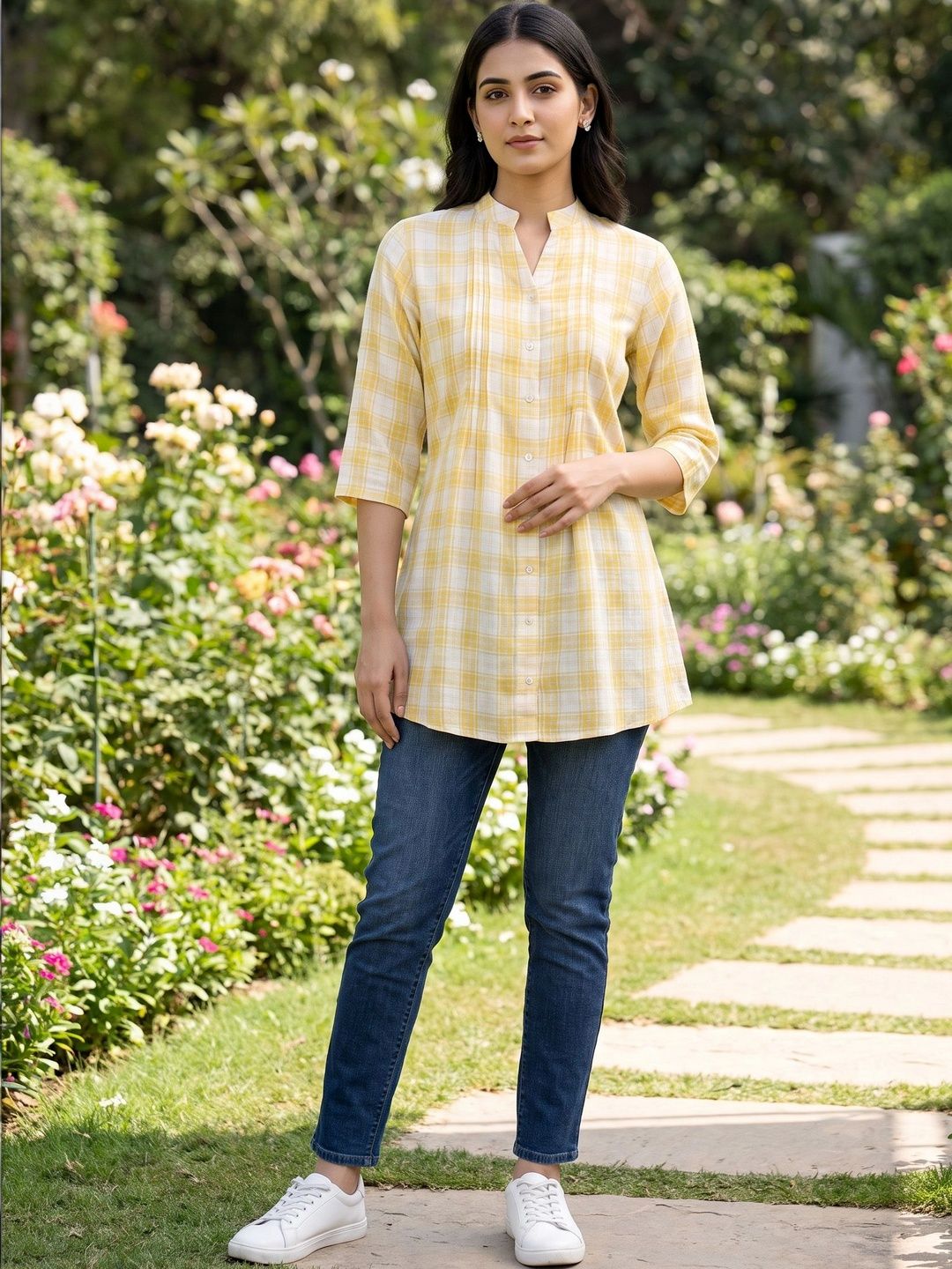 Women Check Tunics - Buy Women Check Tunics online in India
