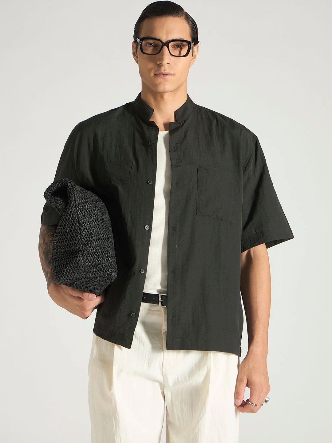 UNITED DENIM Men Premium Boxy Casual Shirt
