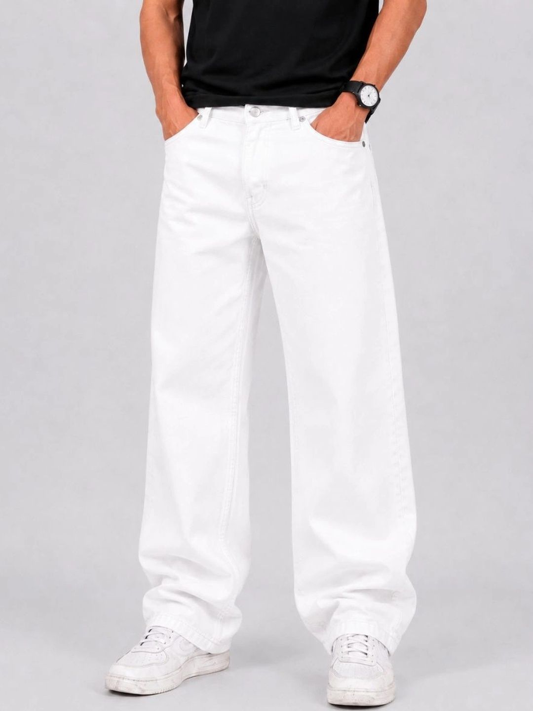 MQ Denim Men Straight Fit Mid-Rise Jeans