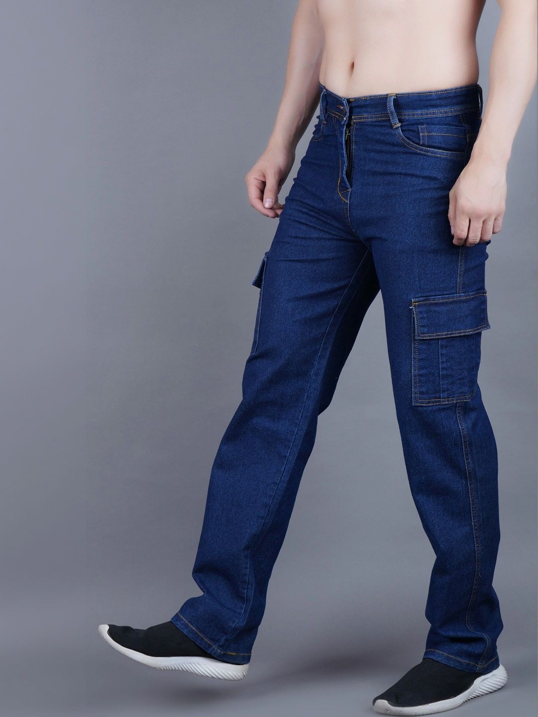 R.Code by The Roadster Life Co. Men Classic Regular Fit Mid-Rise Stretchable Jeans