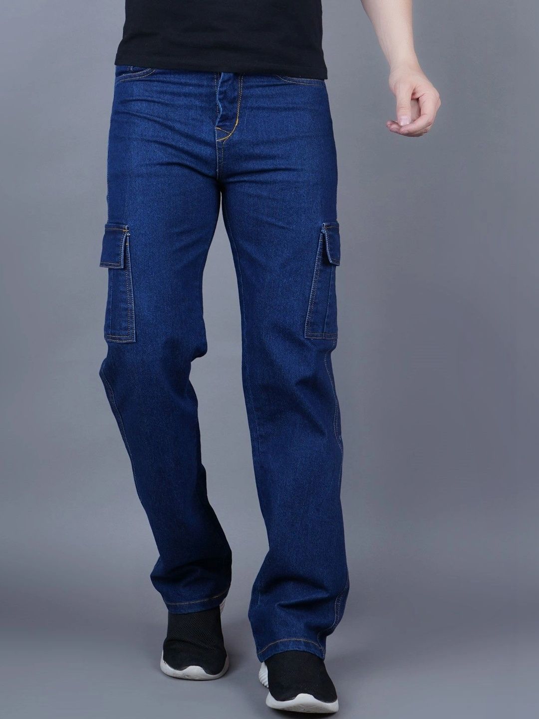 R.Code by The Roadster Life Co. Men Classic Regular Fit Mid-Rise Stretchable Jeans