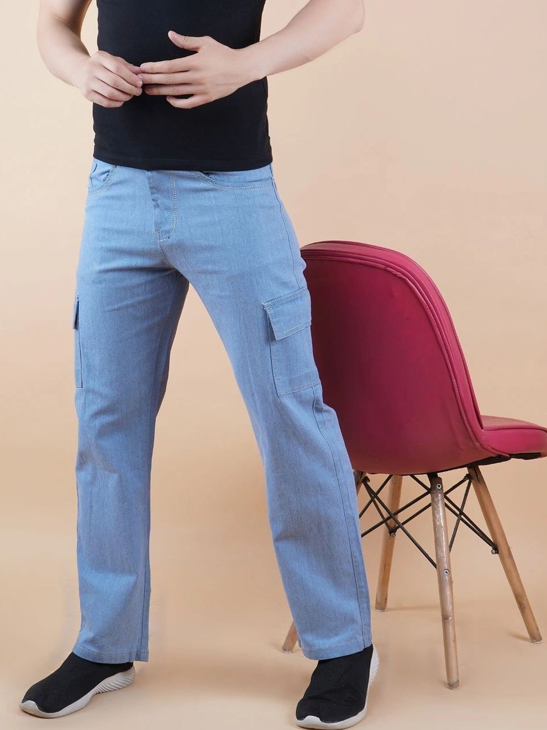 R.Code by The Roadster Life Co. Men Classic Regular Fit Mid-Rise Stretchable Jeans