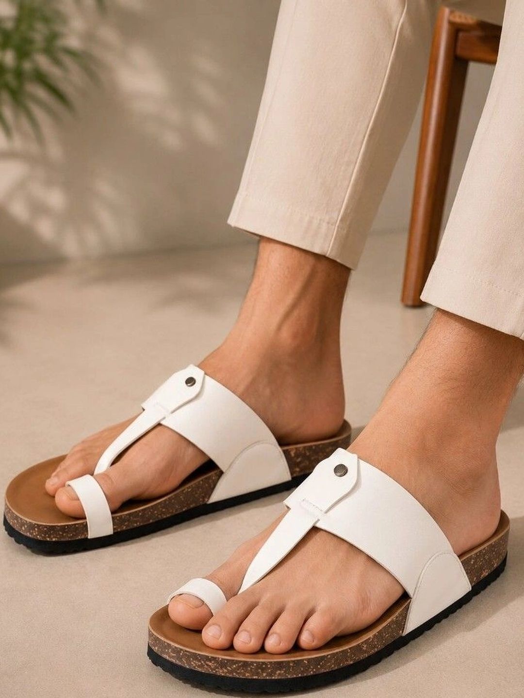 House of Pataudi Men Comfort Sandals