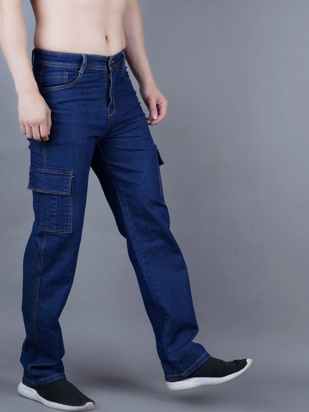 R.Code by The Roadster Life Co. Men Classic Regular Fit Mid-Rise Stretchable Jeans
