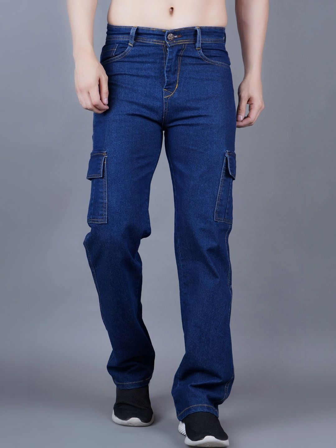 R.Code by The Roadster Life Co. Men Classic Regular Fit Mid-Rise Stretchable Jeans