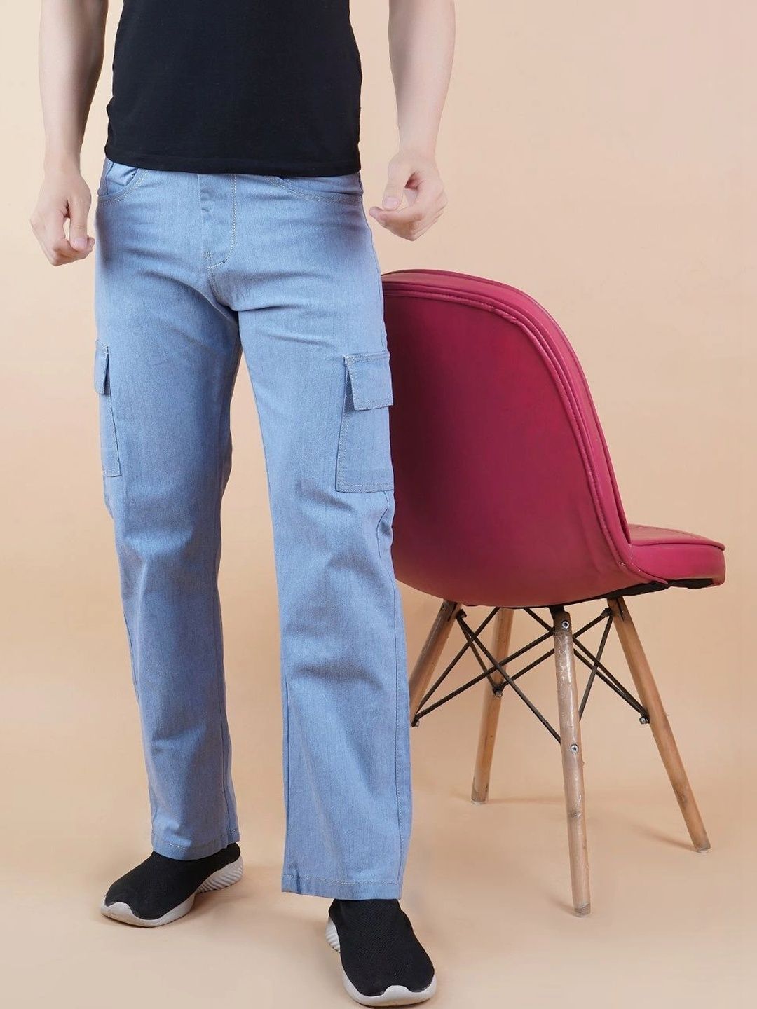 R.Code by The Roadster Life Co. Men Classic Regular Fit Mid-Rise Stretchable Jeans