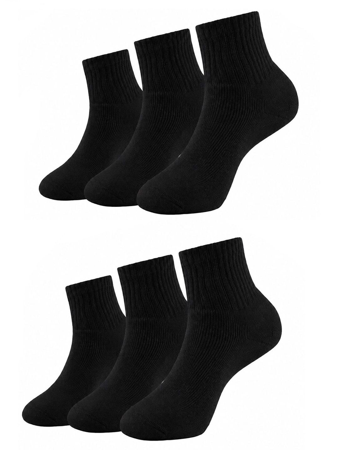 GYMOX Men Pack of 6 Cotton Blend Assorted Above Ankle Socks