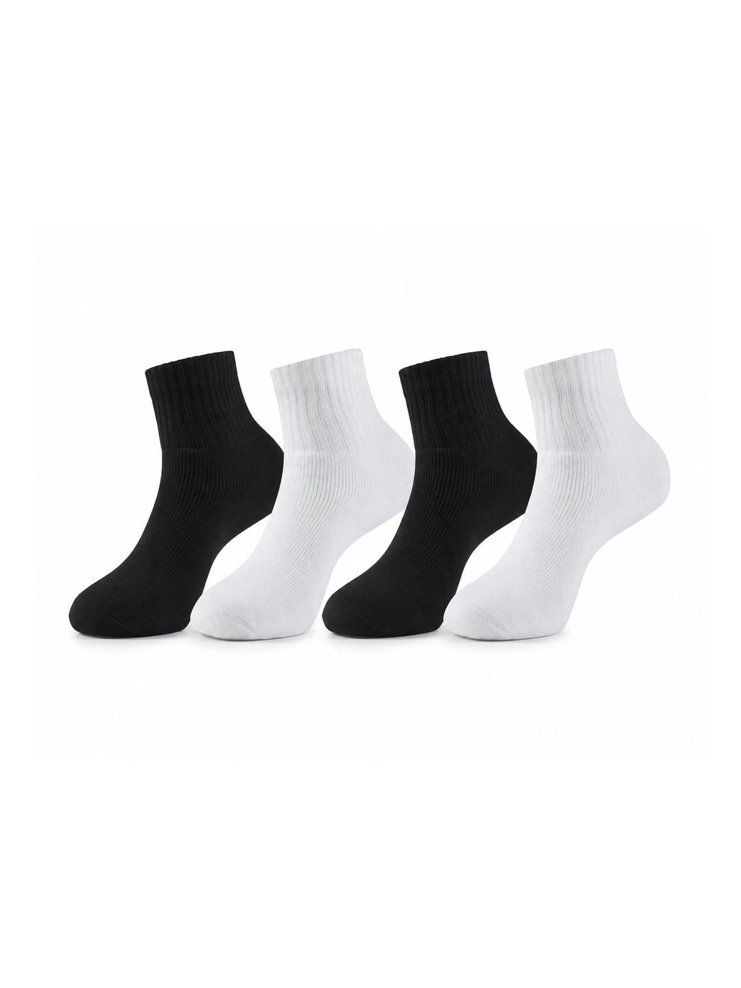 GYMOX Men Pack of 4 Cotton Blend Assorted Above Ankle Socks