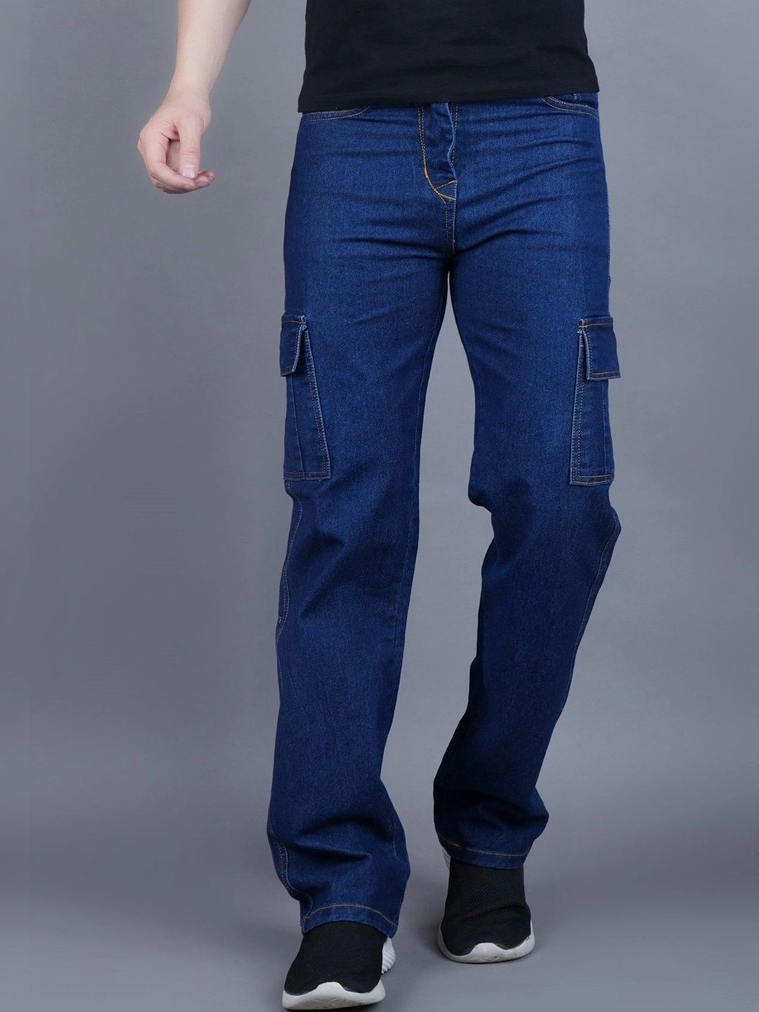 R.Code by The Roadster Life Co. Men Classic Regular Fit Mid-Rise Stretchable Jeans