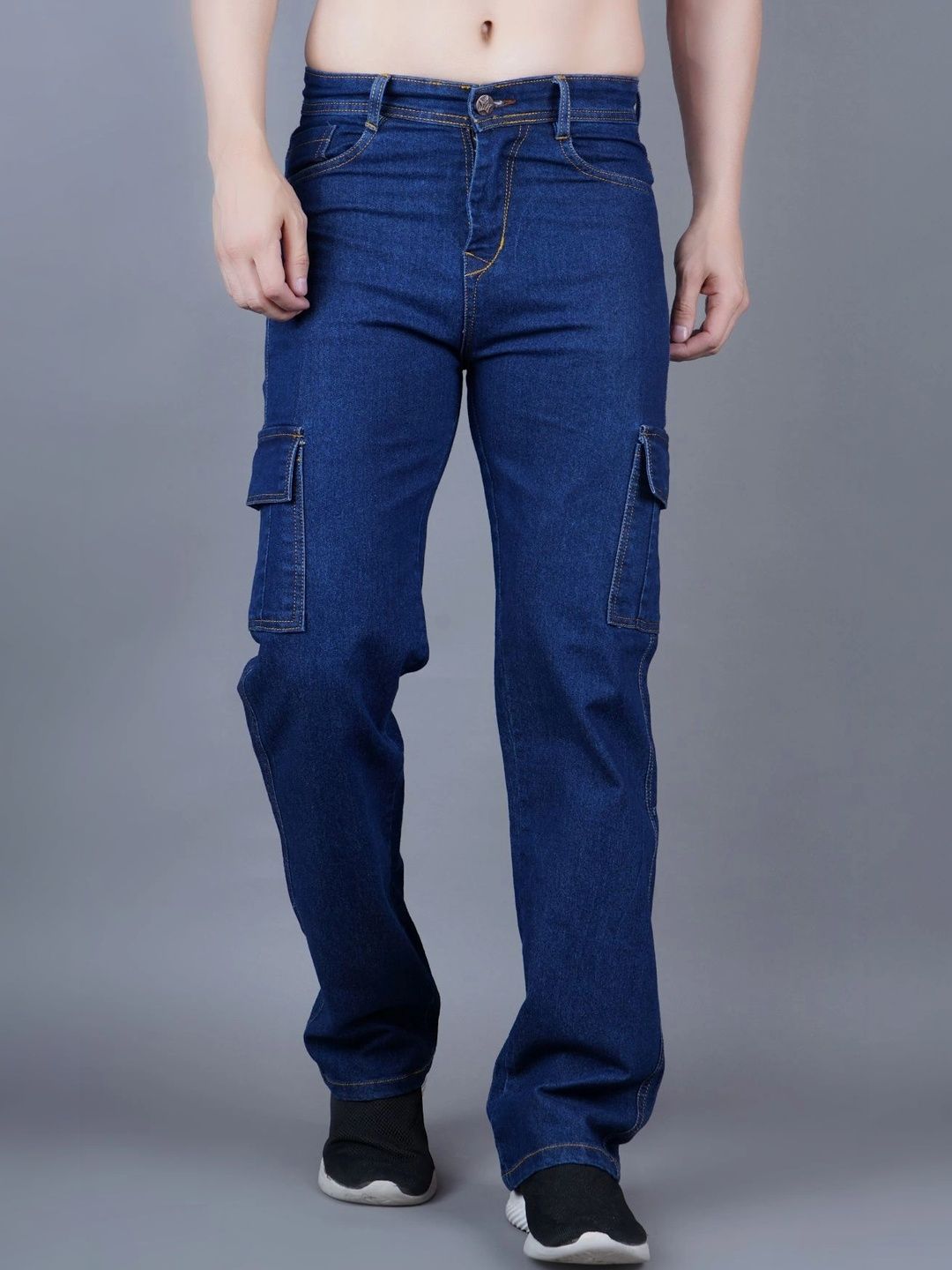 HERE&NOW Men Classic Regular Fit Mid-Rise Stretchable Jeans