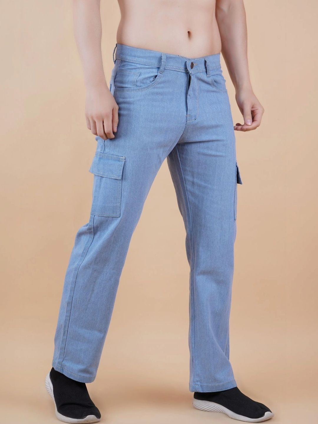 R.Code by The Roadster Life Co. Men Classic Regular Fit Mid-Rise Stretchable Jeans