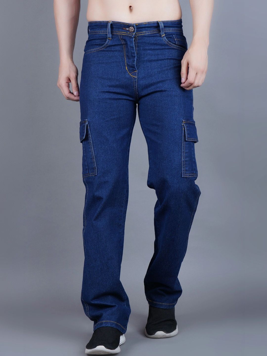 R.Code by The Roadster Life Co. Men Classic Regular Fit Mid-Rise Stretchable Jeans
