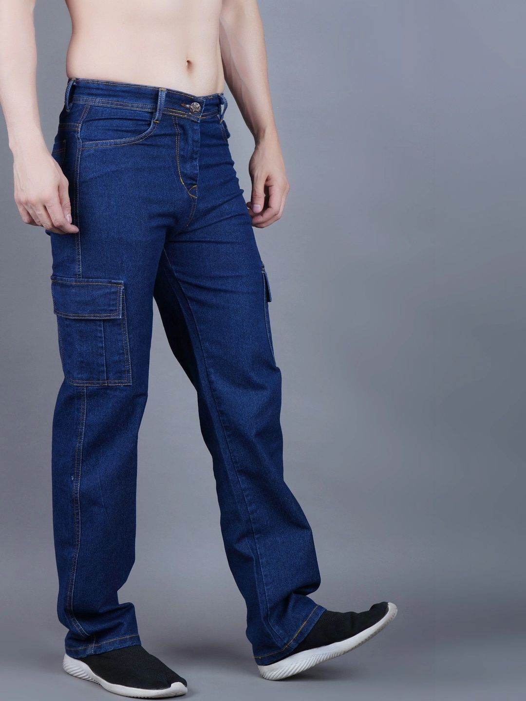 R.Code by The Roadster Life Co. Men Classic Regular Fit Mid-Rise Stretchable Jeans
