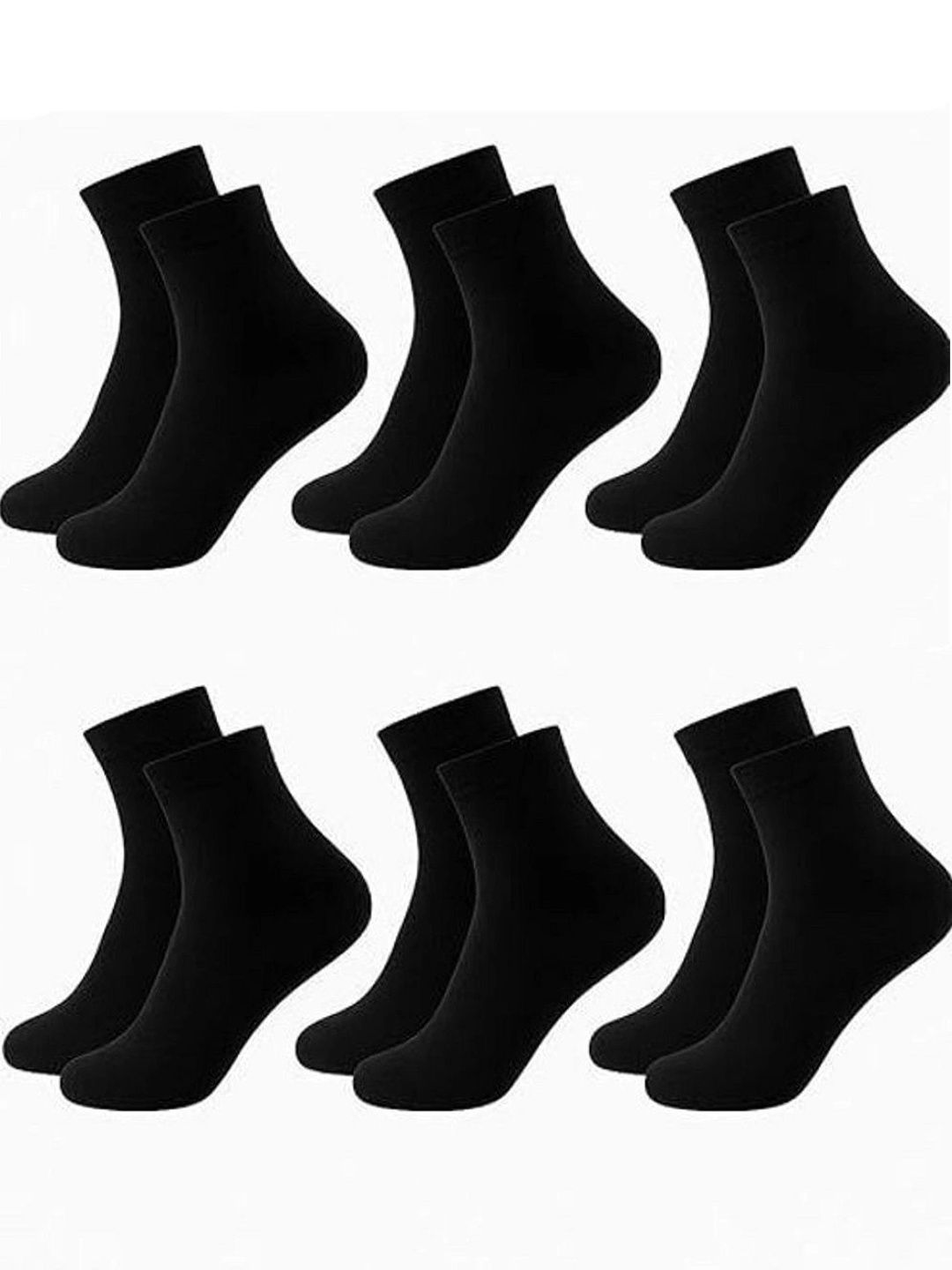 GYMOX Men Pack of 6 Cotton Blend Assorted Ankle Length Socks