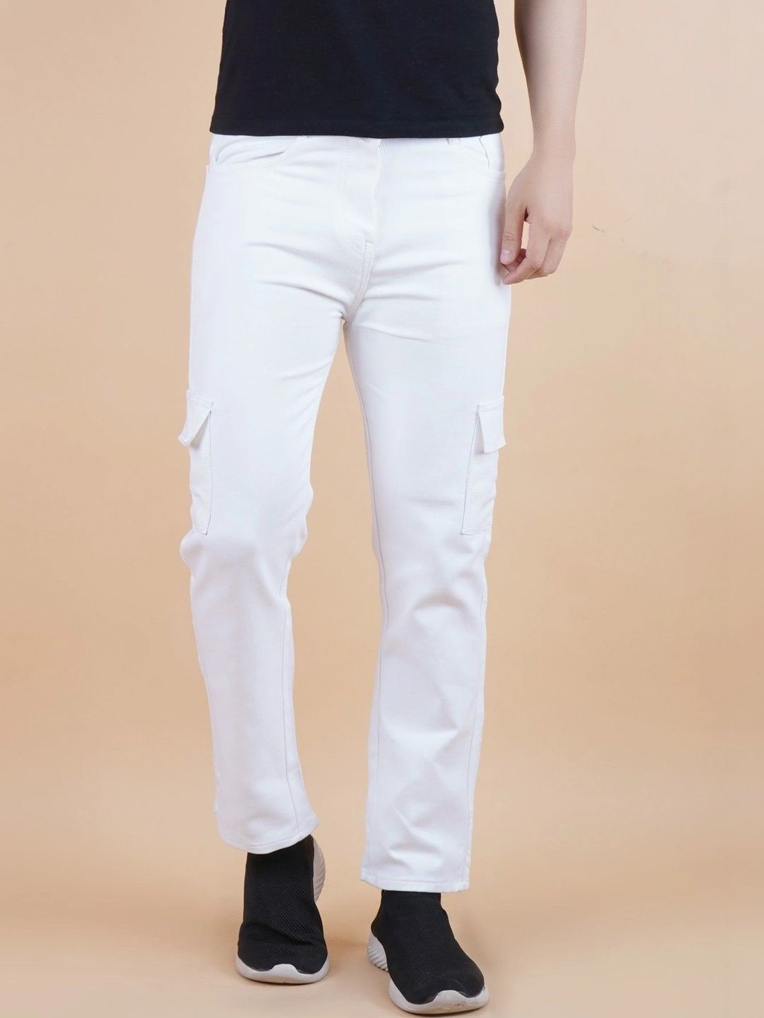 Metronaut Men Classic Regular Fit Mid-Rise Coated Stretchable Jeans