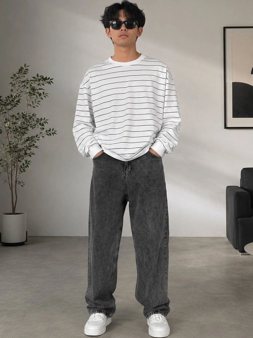 HIGH DENIM Men Straight Fit Mid-Rise Stretchable Jeans