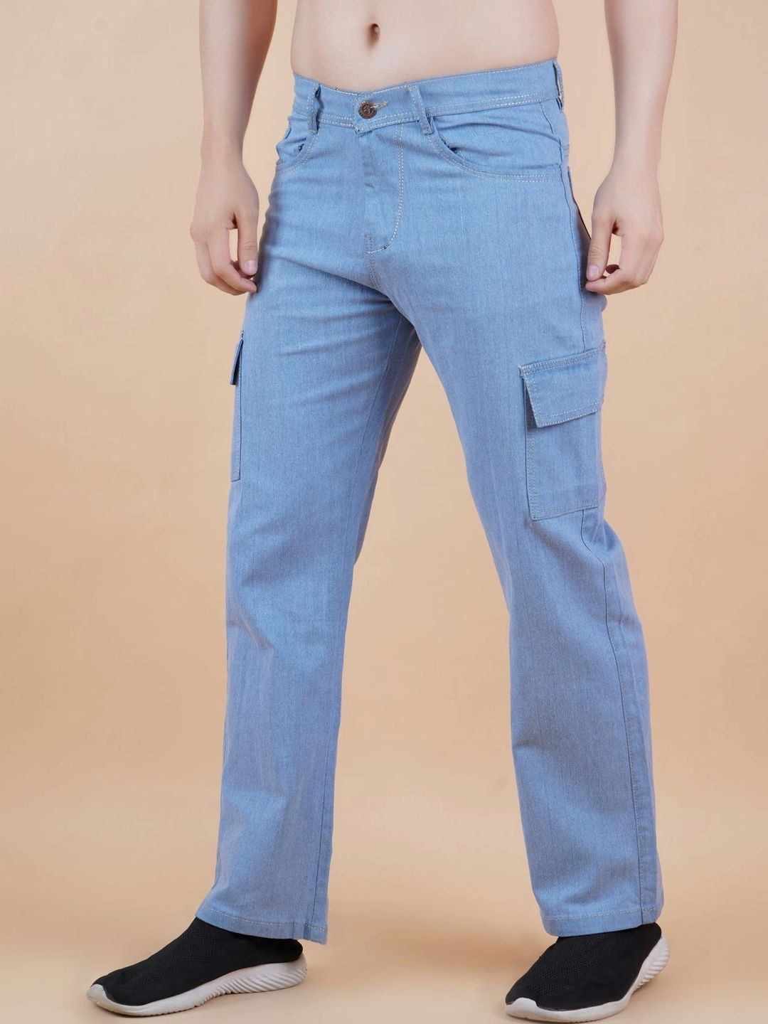 R.Code by The Roadster Life Co. Men Classic Regular Fit Mid-Rise Stretchable Jeans