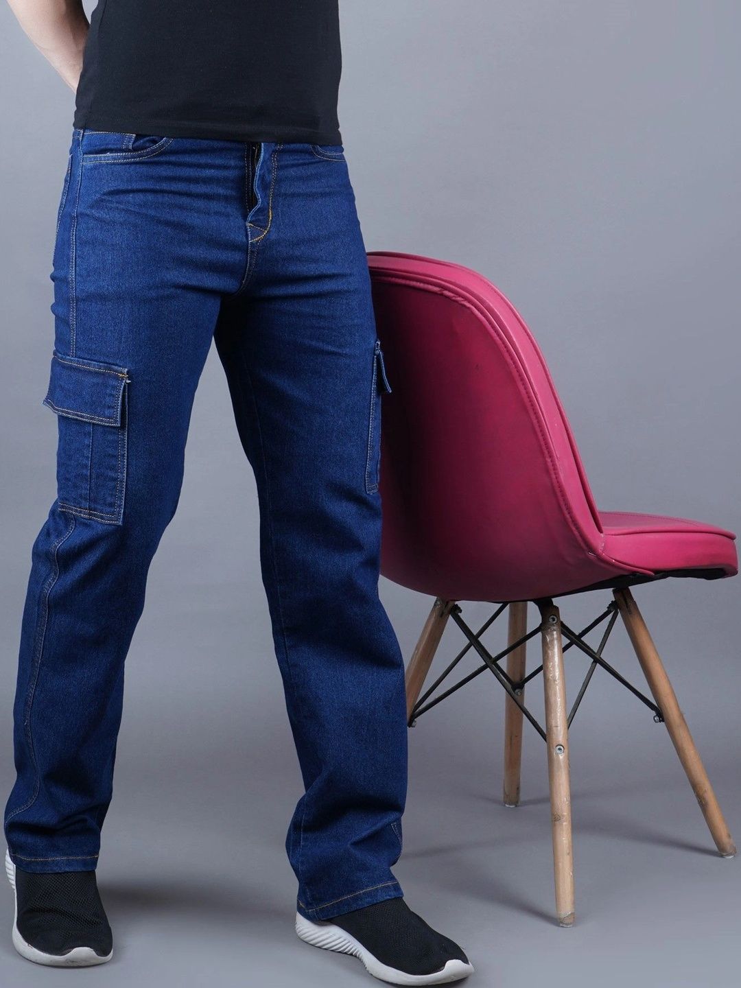 HERE&NOW Men Classic Regular Fit Mid-Rise Stretchable Jeans