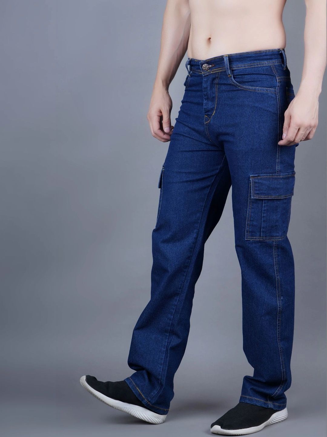 HERE&NOW Men Classic Regular Fit Mid-Rise Stretchable Jeans