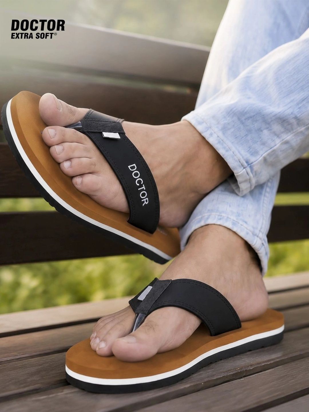 DOCTOR EXTRA SOFT Men Orthopedic Non-Slip Thong Flip-Flops