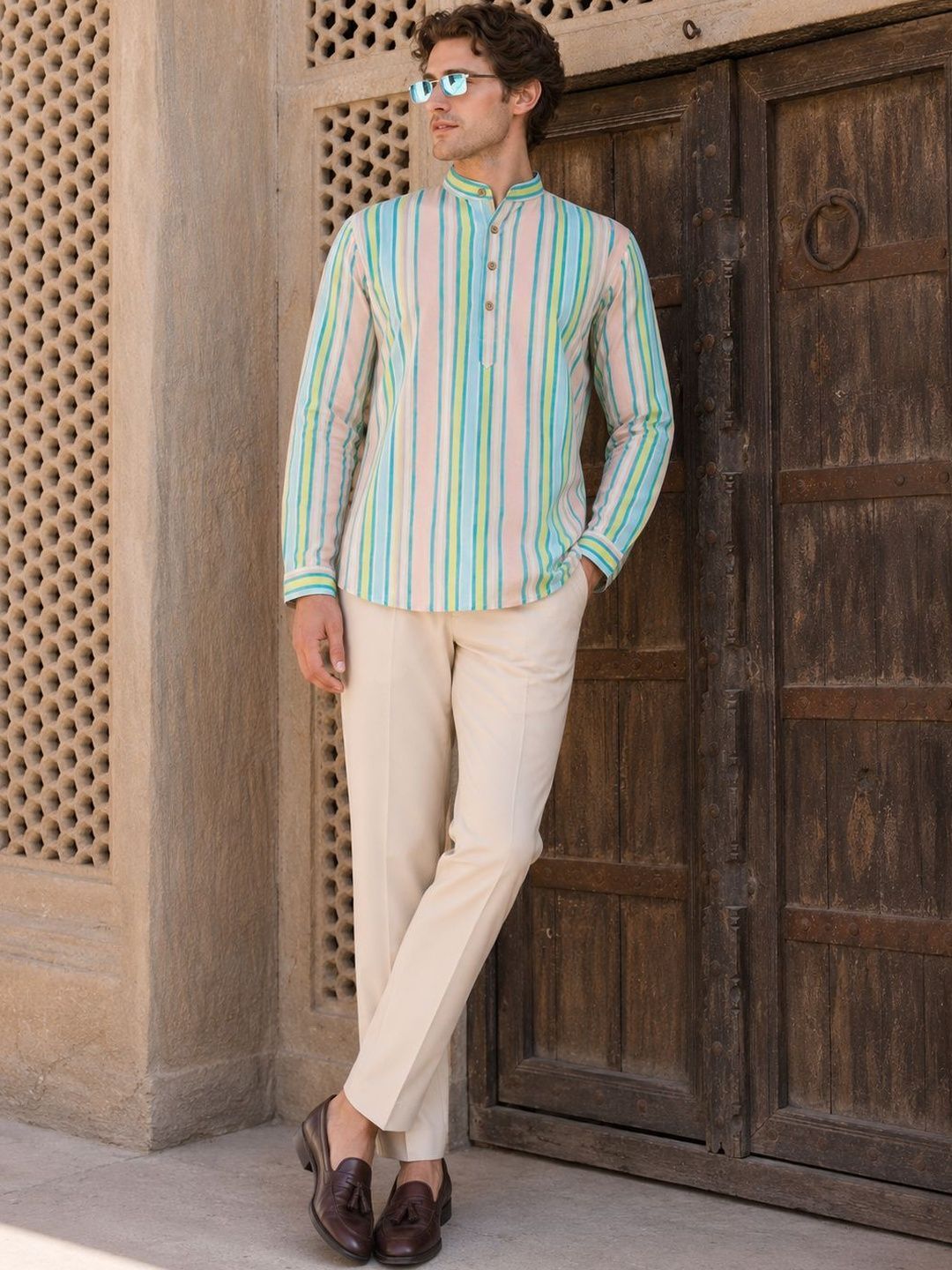 Anouk Men Cotton Printed Kurta