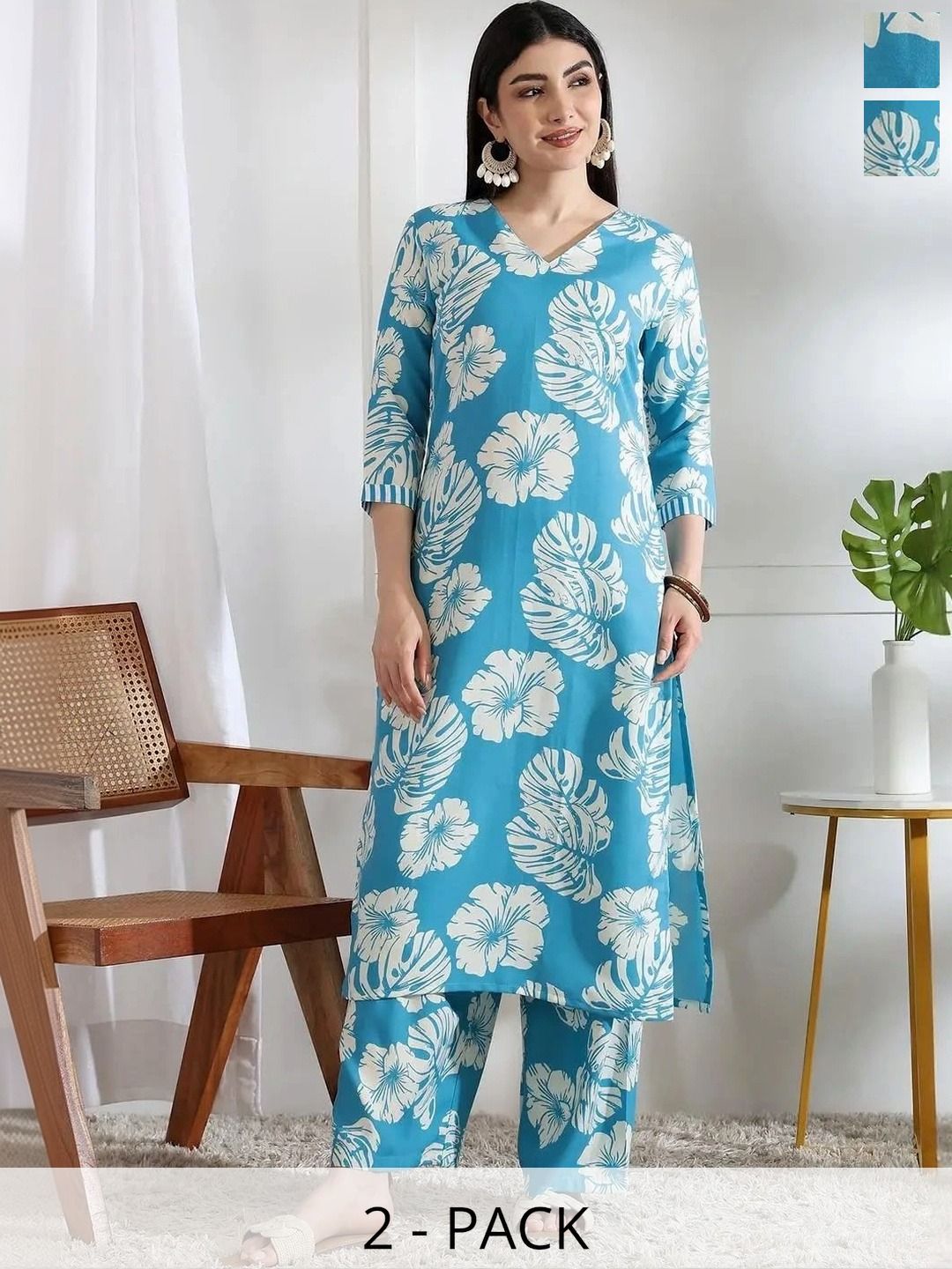 LUGDDA Women Printed Palazzos