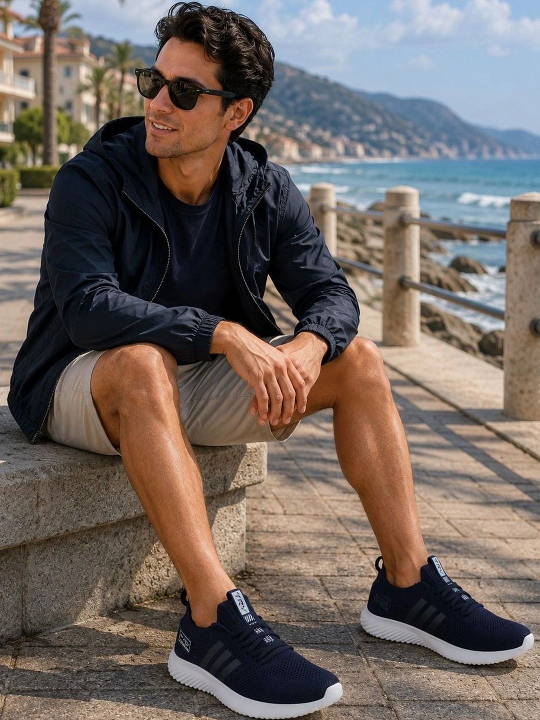 TRV Men Mesh Running Non-Marking Shoes