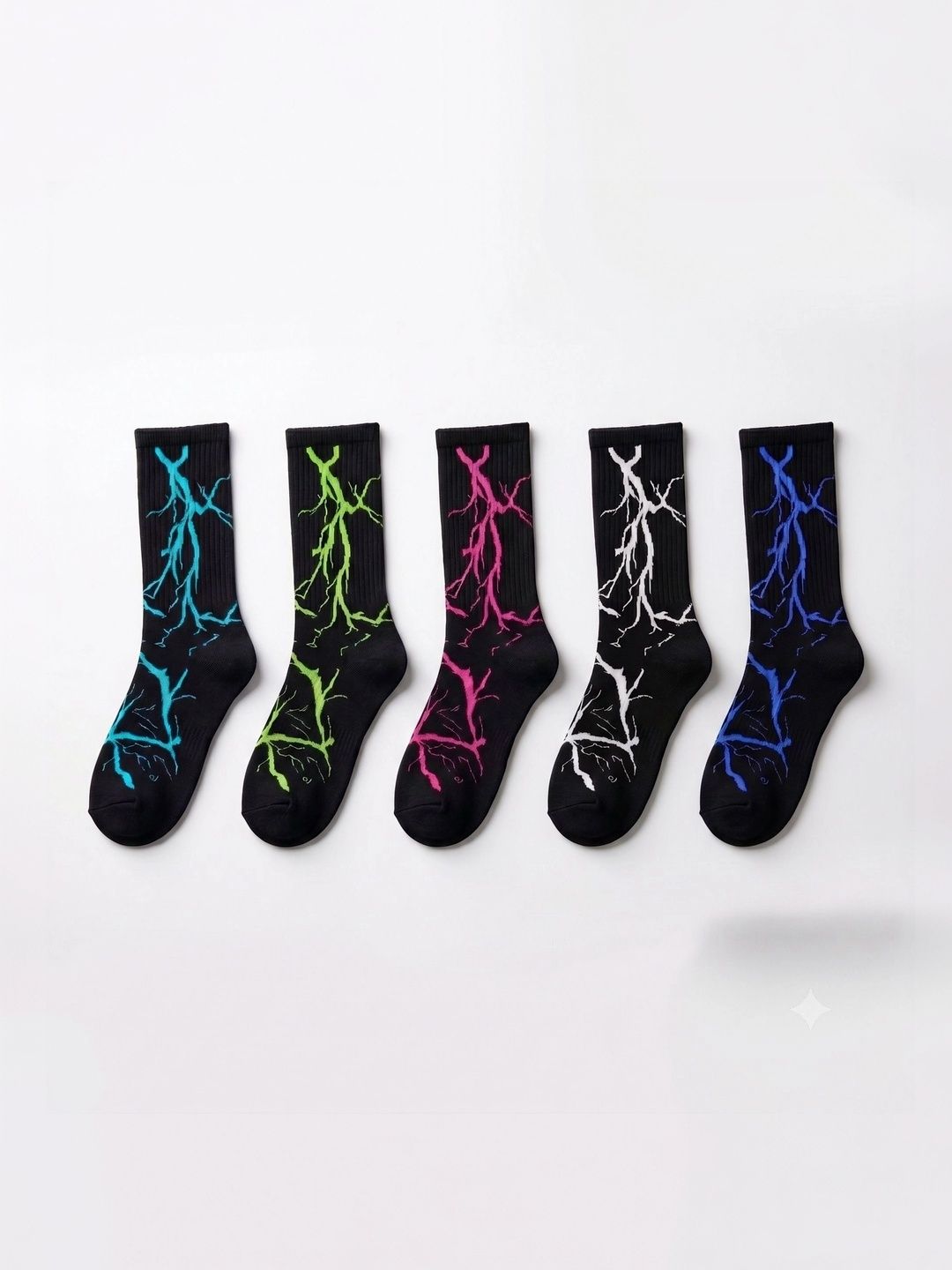 Moda Rapido Men Pack of 5 Cotton Blend Patterned Calf Length Socks